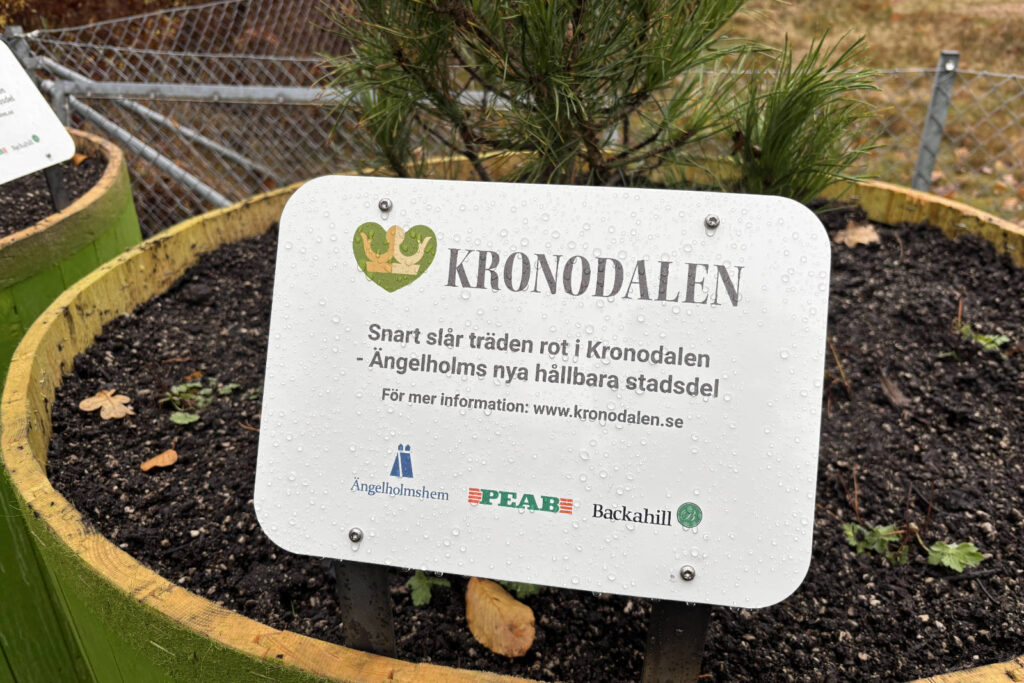 Skylt som berättar om Kronodalen.