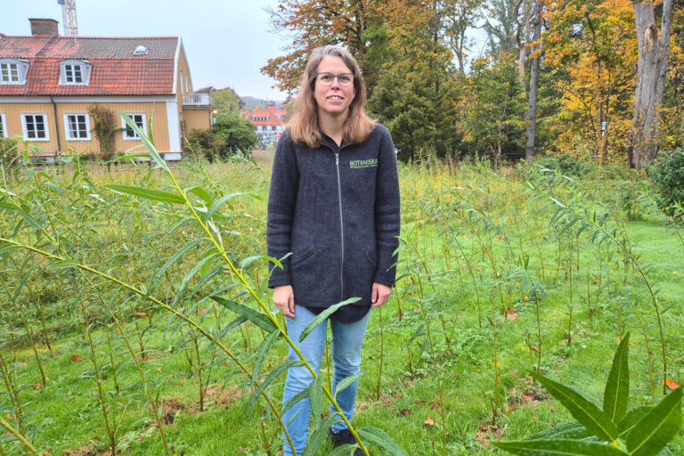 Jenny Klingber är miljöforskare vid försöksytan.