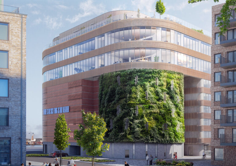 Masthugget Väst_visionsbild växtvägg-2_Fredblad Arkitekter